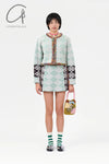 YANYAN KNITS Woven Jacket/Skirt YYK-YYW24-1881-LV Top
